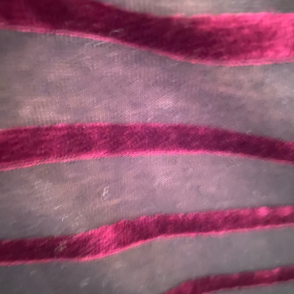 BCBGMaxAzria Black and Red Striped Long Sleeve Dress - Picture 4 of 5